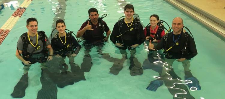 PADI OPEN WATER POOL CLASS 12/30/16