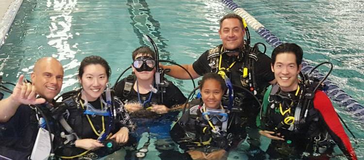 PADI Open Water Pool Class 8/18/17