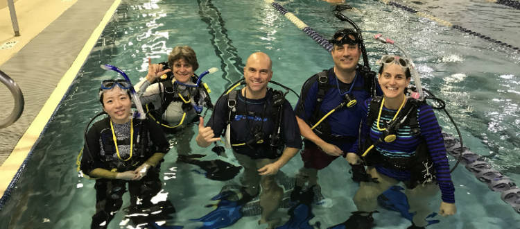 PADI Open Water Pool Class 3/2/18