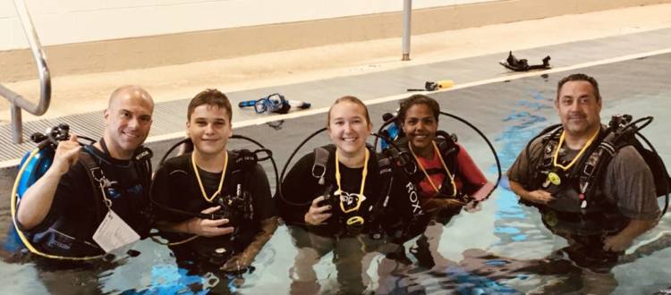 PADI OPEN WATER POOL CLASS 5/25/18