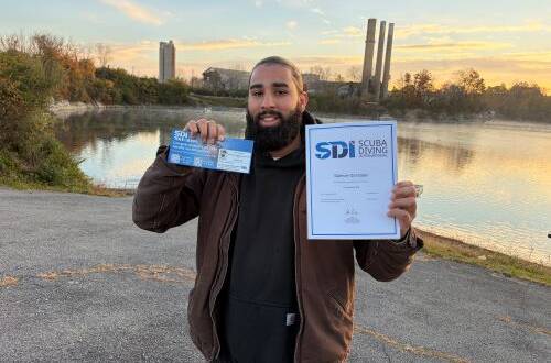 Sam's SDI Divemaster Rating Achievement